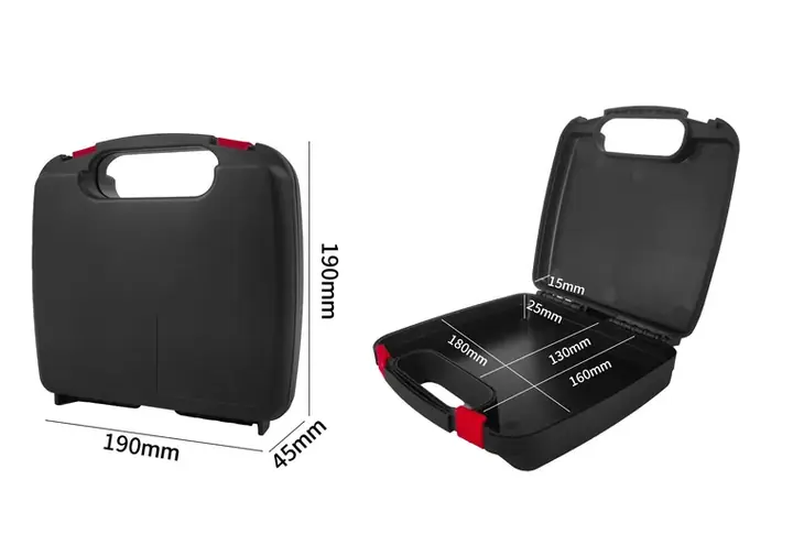 KX-1905 0 Series protective case product photograph, internal 180 × 160 × 40 mm