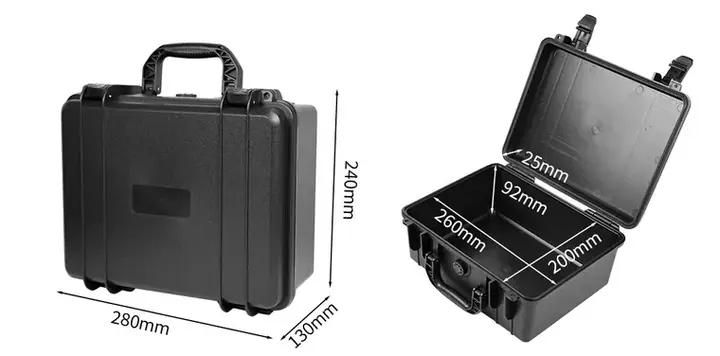 KX-2813 9 Series protective case product photograph, internal 260 × 200 × 117 mm