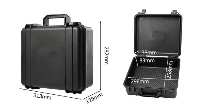 KX-3113 9 Series protective case product photograph, internal 296 × 258 × 121 mm