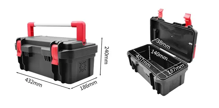 KX-4318 9 Series protective case, internal 407 × 187 × 178 mm