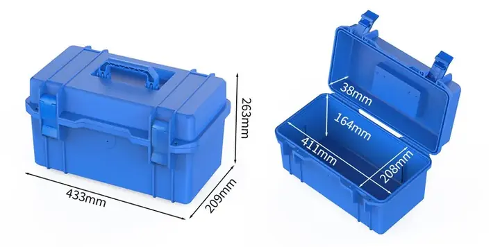 KX-4321 9 Series protective case, internal 411 × 208 × 202 mm