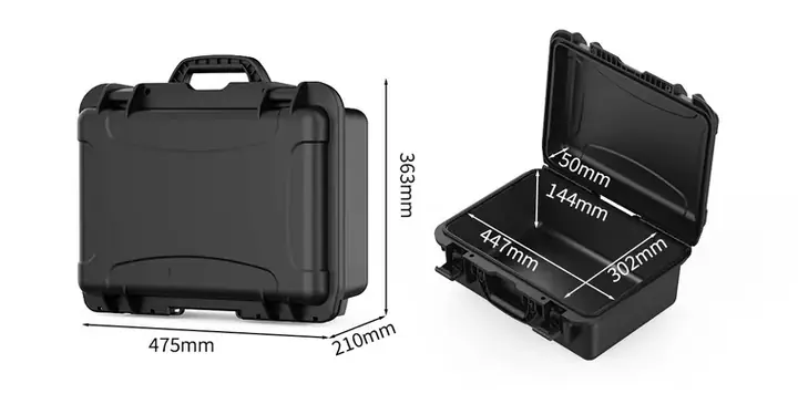 KX-4821 9 Series protective case, internal 447 × 312 × 194 mm