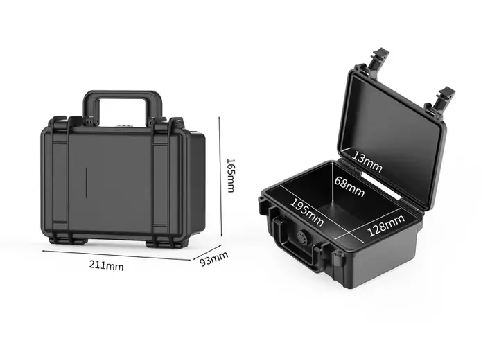 KX-62109 6 Series protective case product photograph, internal 195 × 128 × 81 mm