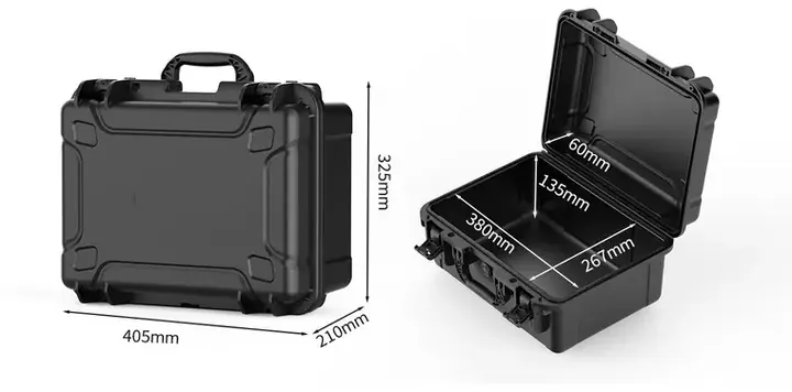 KX-84121 8 Series protective case product photograph, internal 380 × 267 × 195 mm