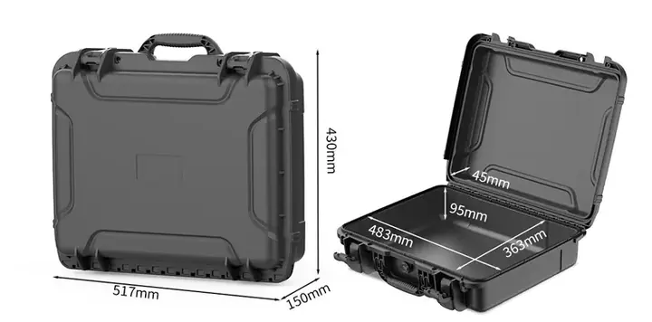 KX-85215 8 Series protective case, internal 483 × 363 × 140 mm