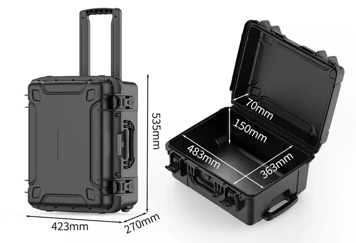 KX-85427 T Series protective case product photograph, internal 483 × 363 × 220 mm