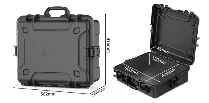 KX-85819 8 Series protective case product photograph, internal 500 × 400 × 165 mm