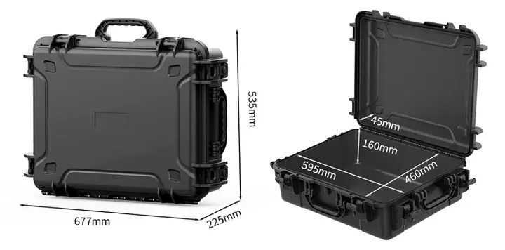 KX-86823 8 Series protective case product photograph, internal 595 × 460 × 205 mm