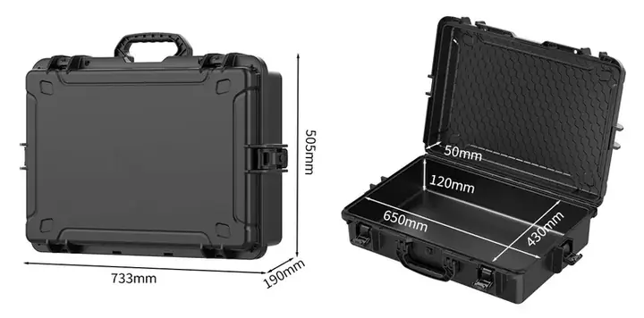 KX-87319 8 Series protective case product photograph, internal 650 × 430 × 170 mm