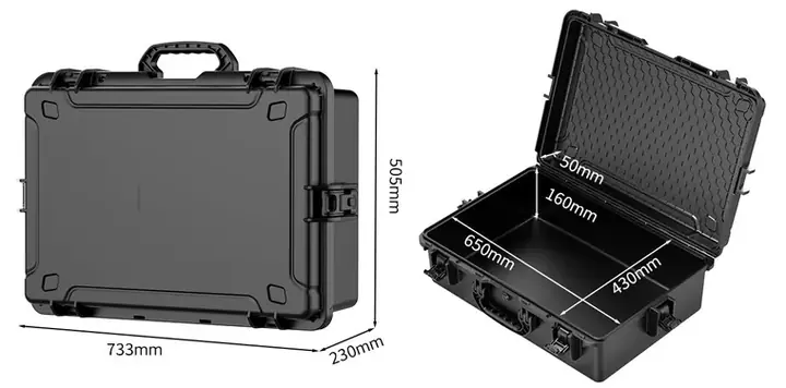 KX-87323 8 Series protective case, internal 650 × 430 × 210 mm